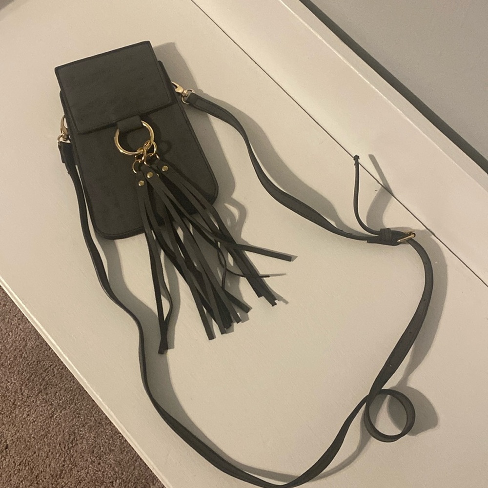 Grey crossbody